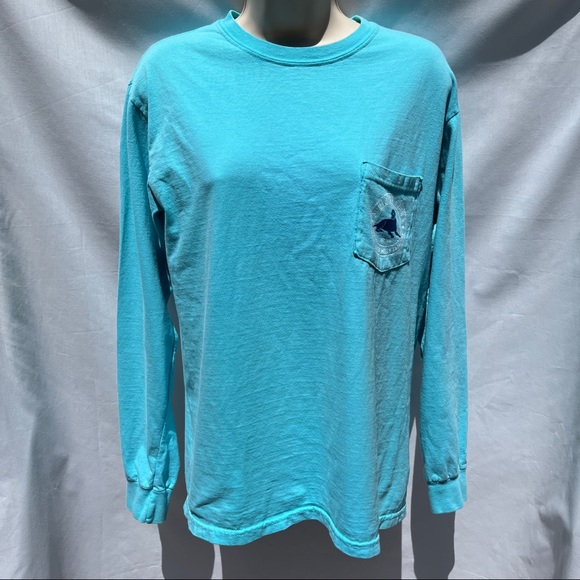 Comfort Colors Southern Grown Where Class Meets Tradition LS T-shirt w/ Dog Sz S - Picture 2 of 12